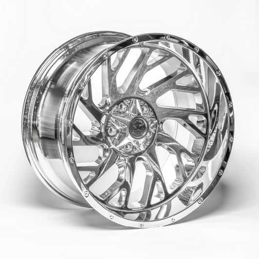 Xtreme Force XF-8 Concave 20x10 -25 5x127/5x139.7 Chrome (left)