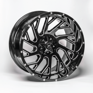 Xtreme Force XF-8 Concave 20x10 -25 6x135/6x139.7 Black and Milled (left)