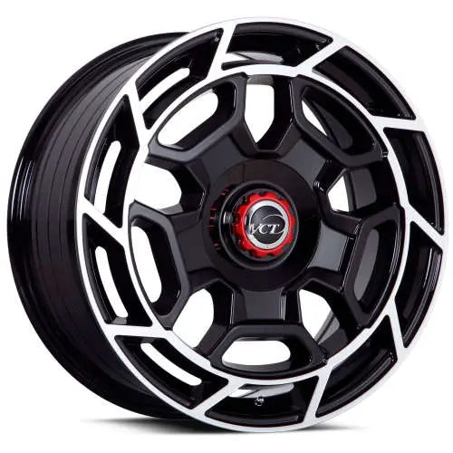 VCT Fusion 20x9 25 6x127/6x139.7 GLOSS BLACK MACHINED LIP