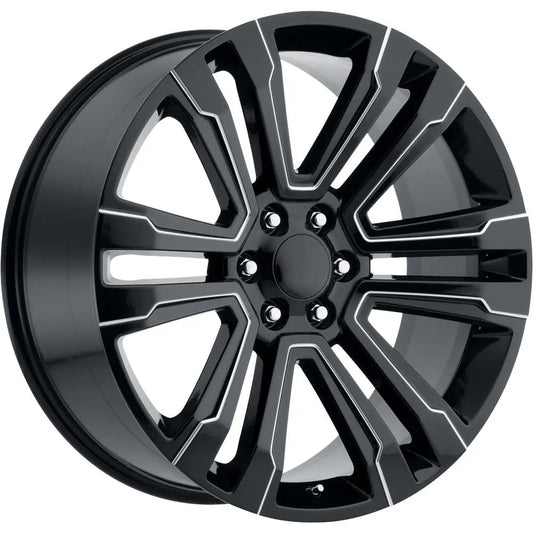 O.E. REVOLUTION G-10 22X9 31 6X139.7 GLOSS BLACK & MILLED