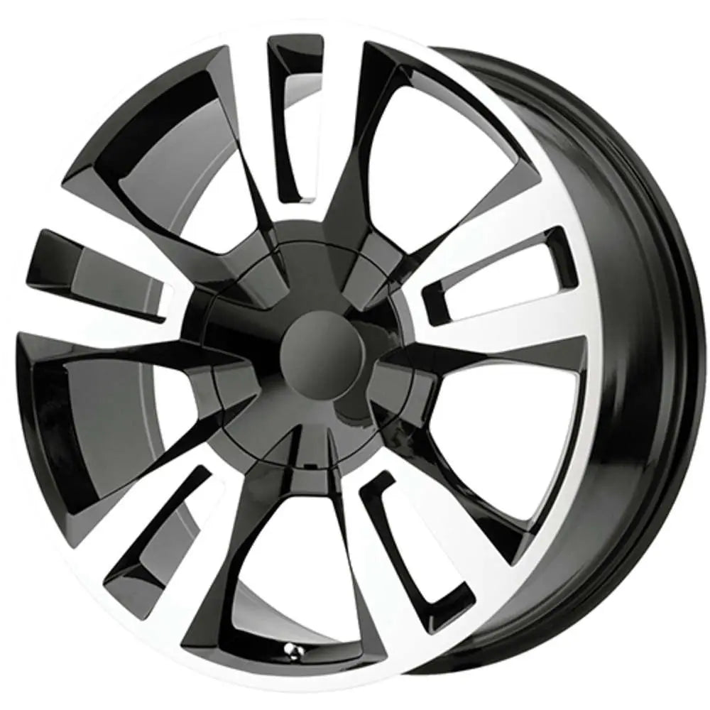 O.E. REVOLUTION G-16 22X9 24 6X139.7 GLOSS BLACK & MACHINED