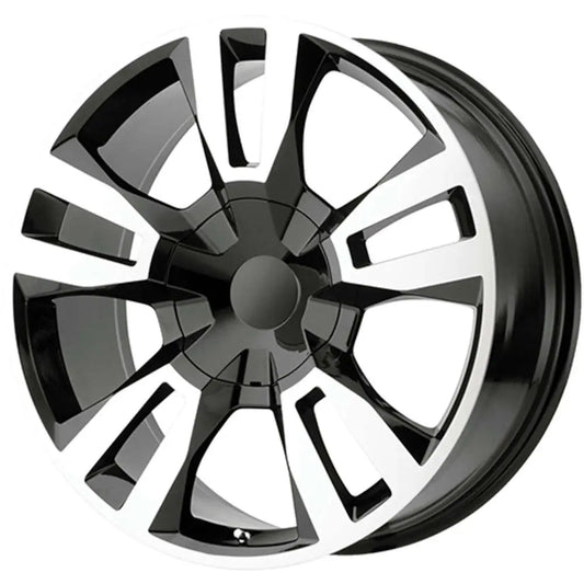O.E. REVOLUTION G-16 22X9 24 6X139.7 GLOSS BLACK & MACHINED