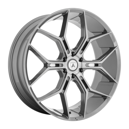 Asanti Black ABL-38 MONARCH TRUCK - 22x9.5 38mm 6x120 TITANIUM BRUSHED Wheel | ABL38-22957738TB