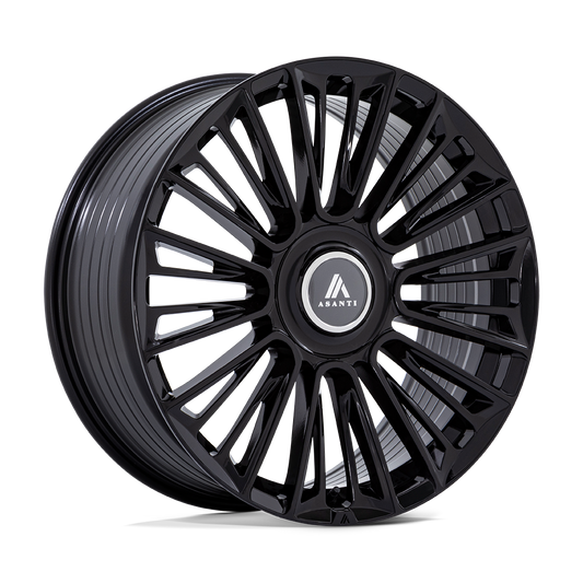 ASANTI BLACK AB049 PREMIER 22x9.5 20 Blank GLOSS BLACK