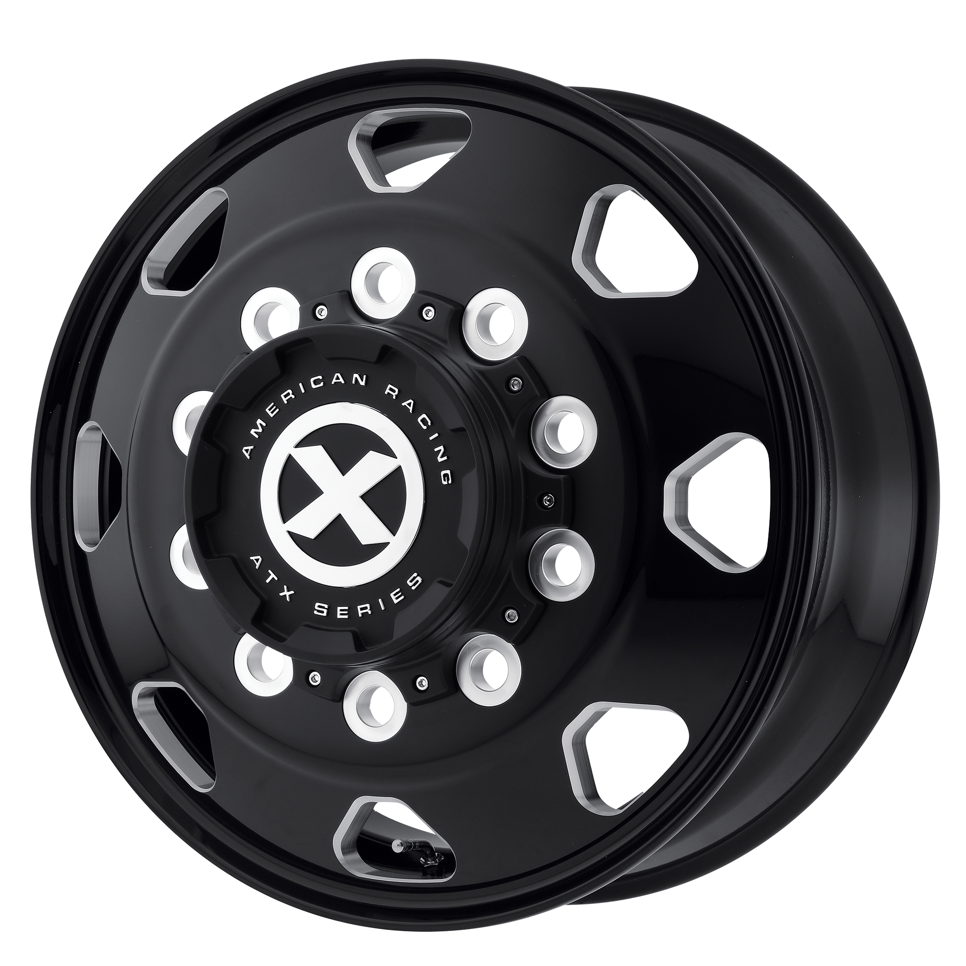 Atx AO401 OCTANE - 22.5x10.5 10x285.75 SATIN BLACK & MILLED Wheel | AO401221010901