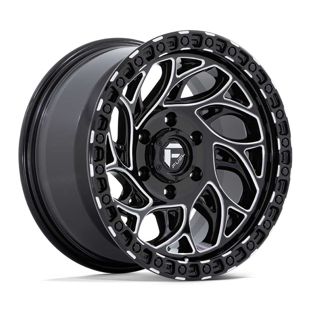FUEL 1PC D840 RUNNER OR 15X8 -19 6X139.7 GLOSS BLACK MILLED