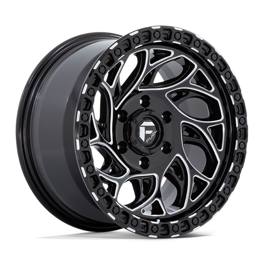 FUEL 1PC D840 RUNNER OR 15X8 -19 5X139.7 GLOSS BLACK MILLED