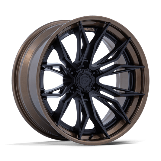 FUEL 1PC FC404 MUTINY 22X9.5 20 6X135 MATTE BLACK W GLOSS BRONZE LIP