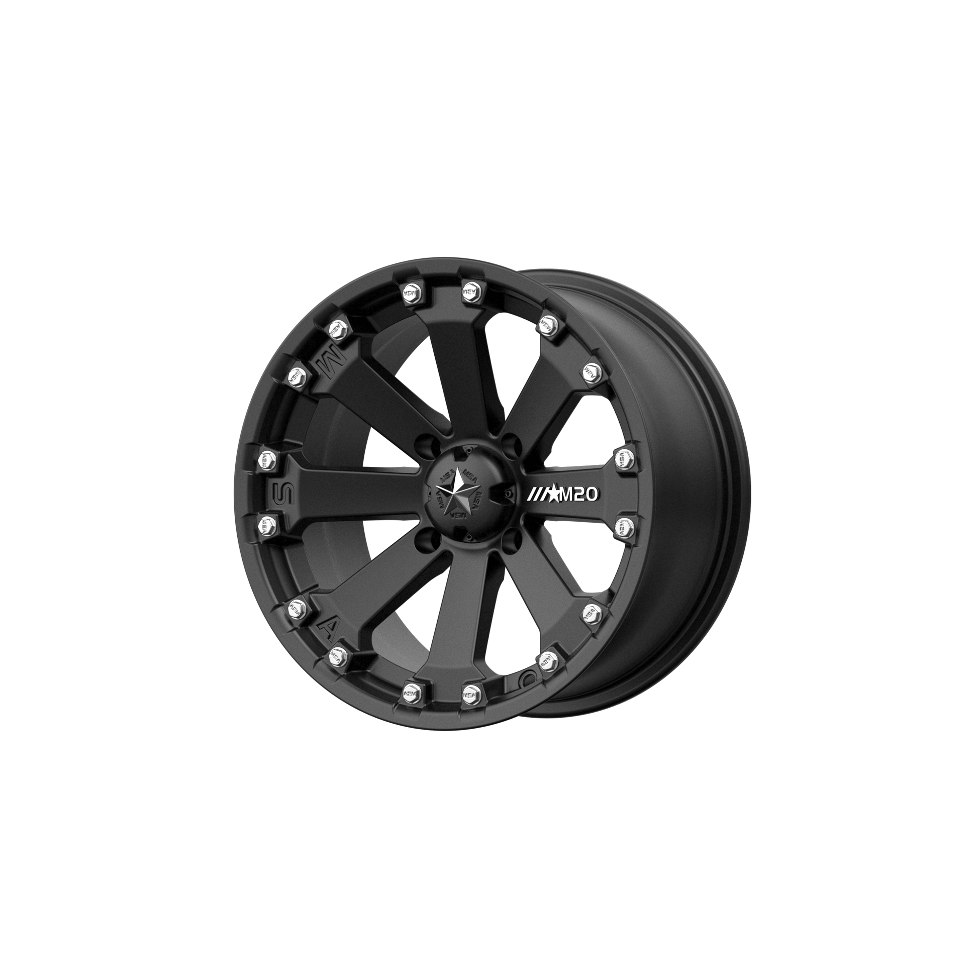 Msa Offroad Wheels M20 KORE UTV - 16x7 0mm 4x156 MATTE BLACK Wheel | M20-06756