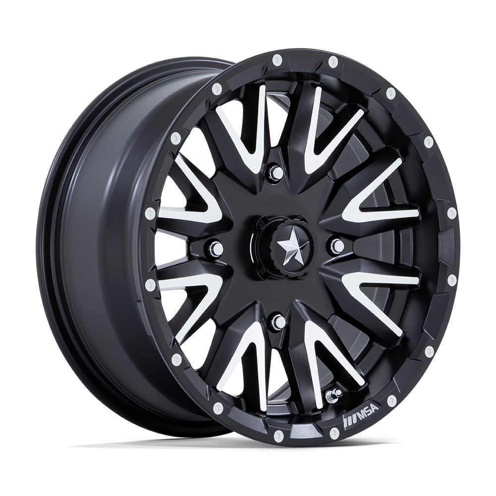 MSA OFFROAD WHEELS M49 CREED 24x7 0 4x137 MATTE BLACK MACHINED