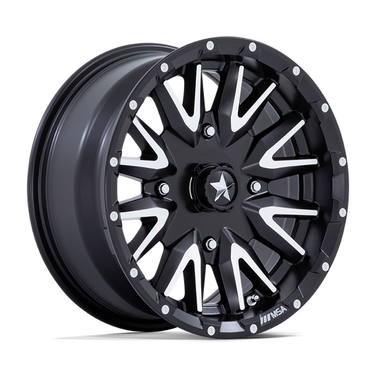 MSA OFFROAD WHEELS M49 CREED 24x7 0 4x137 MATTE BLACK MACHINED