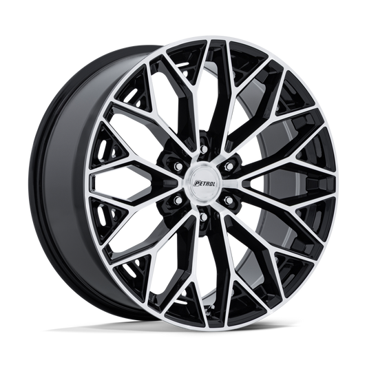 PETROL PE006 P5E 22X9.5 25 6X139.7 GLOSS BLACK W/ MACHINED FACE