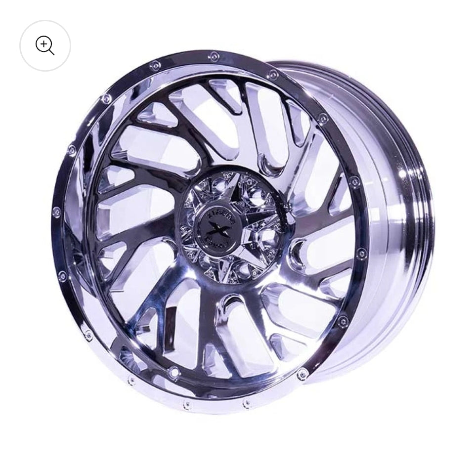 Xtreme Force XF-8 Concave 20x10 -25 5x127/5x139.7 Chrome (left)