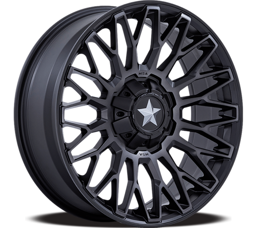MSA OFFROAD WHEELS M50 CLUBBER 24x7 0 5x114.3 MATTE BLACK DDT