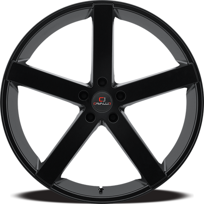 CAVALLO CLV-5 22X9 35 5X120 GLOSS BLACK
