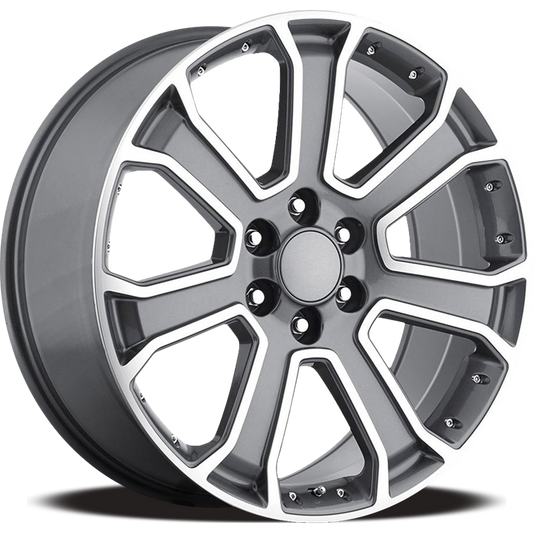 O.E. REVOLUTION G-06 24X10 31 6X139.7 GUNMETAL & MACHINED