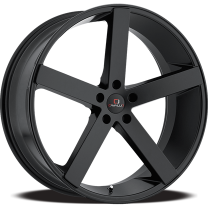 CAVALLO CLV-5 22X9 35 5X120 GLOSS BLACK