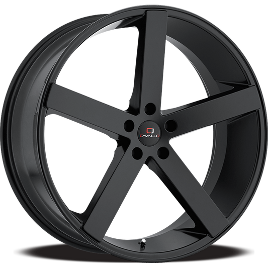 CAVALLO CLV-5 22X9 35 5X120 GLOSS BLACK