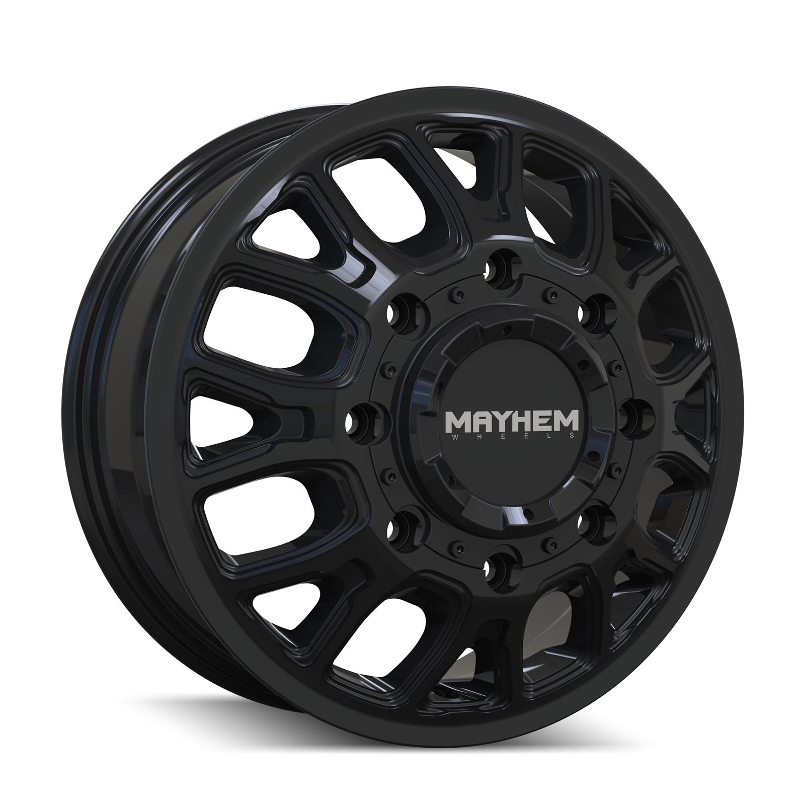 MAYHEM COGENT DUALLY 8107D 17X6.5 125 8x200 GLOSS BLACK