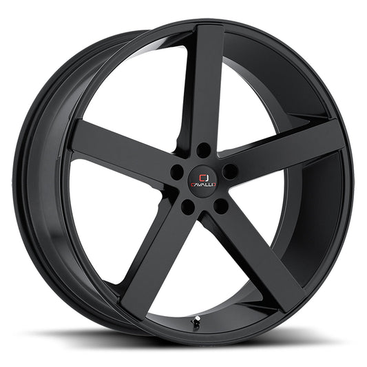 CAVALLO CLV-5 22X9 18 5X120 GLOSS BLACK
