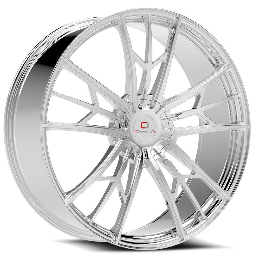 CAVALLO CLV-39 22X8.5 38 5X114.3/5X120 CHROME