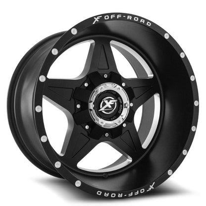 XF OFF-ROAD XF-210 20X9 12 5X114.3/5X127 MATTE BLACK & MACHINED