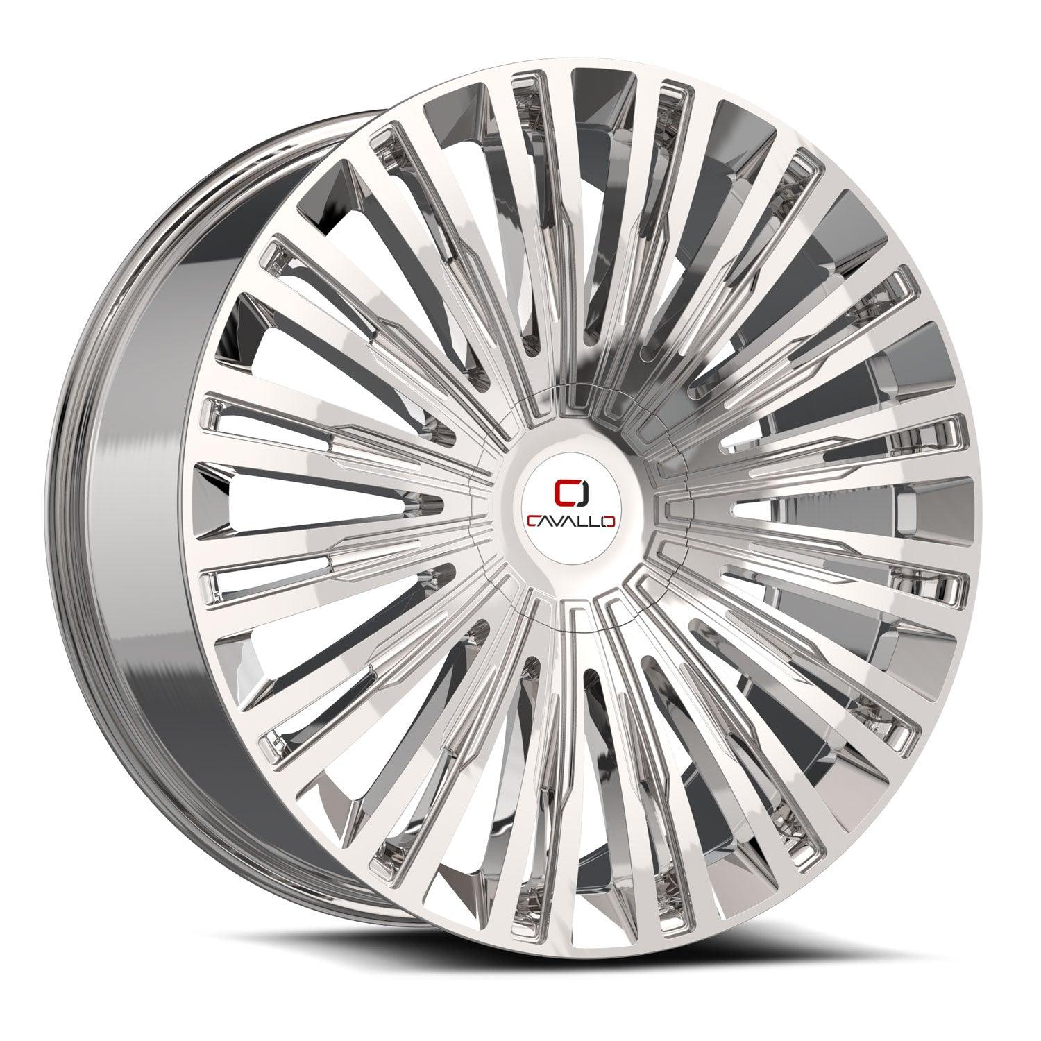 CAVALLO CLV-48 24X9 34 5X115/5X120 CHROME – Wheels Below Retail