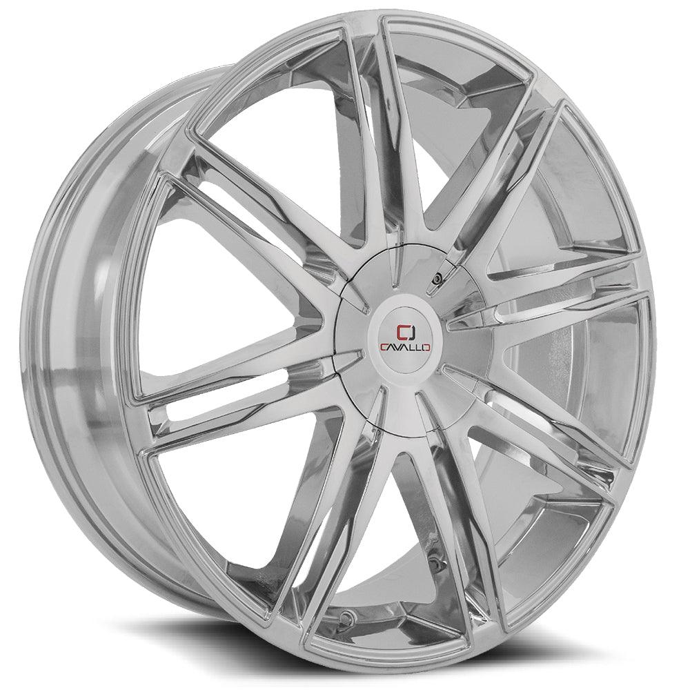 CAVALLO CLV-18 20X8.5 35 5X110/5X114.3 CHROME