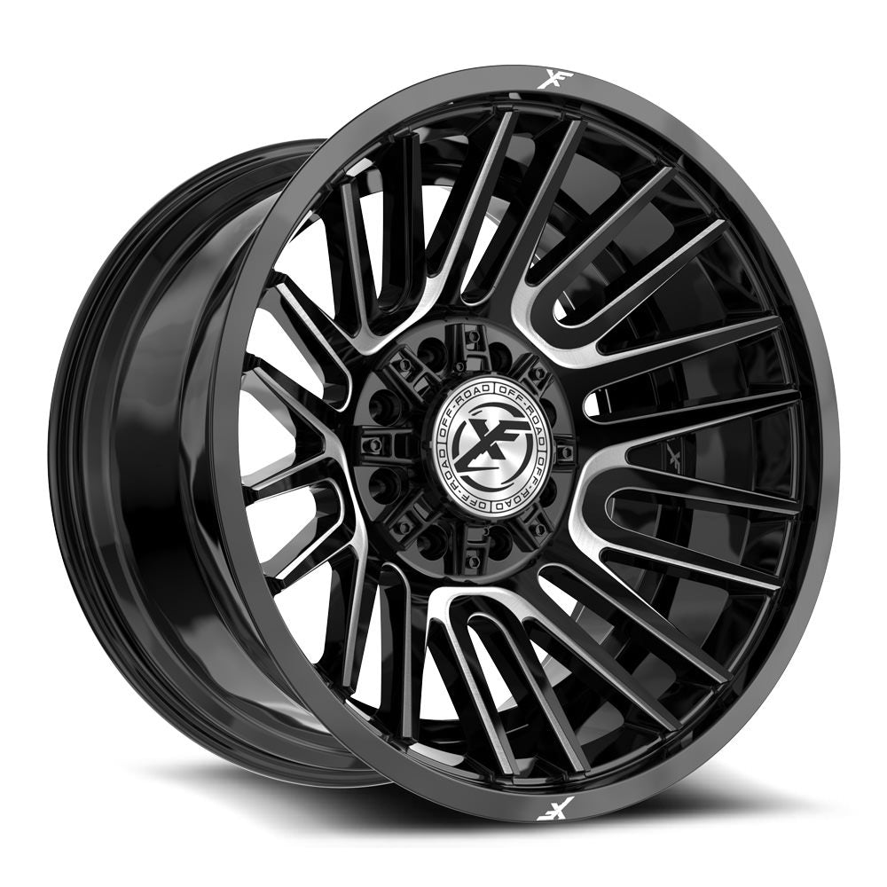 XF Off-Road XF-234 20x10 -12 8x165.1/8x180 Gloss Black & Milled XF-234201081651180-12GBM