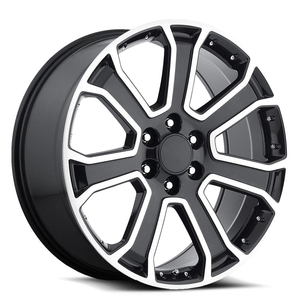 O.E. REVOLUTION G-06 22X9 31 6X139.7 GLOSS BLACK & MILLED