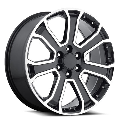 O.E. REVOLUTION G-06 22X9 31 6X139.7 GLOSS BLACK & MILLED