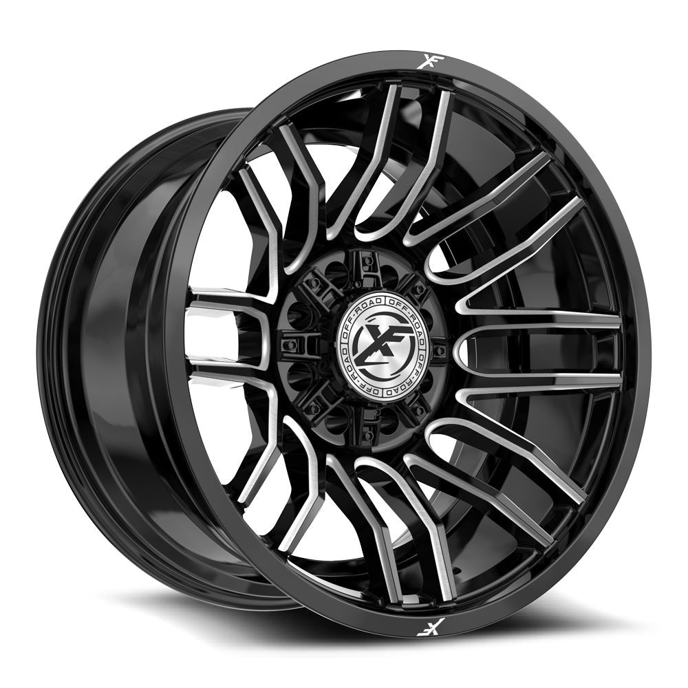 XF Off-Road XF-232 20x10 -12 8x165.1/8x170 Gloss Black & Milled XF-232201081651170-12GBM