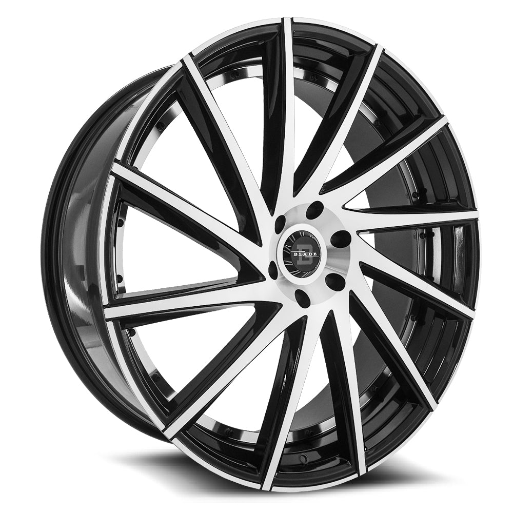 Blade Luxury RT-457 Tundra 26x9.5 25 6x139.7 Gloss Black & Machined BRT-457269561397+25GBM