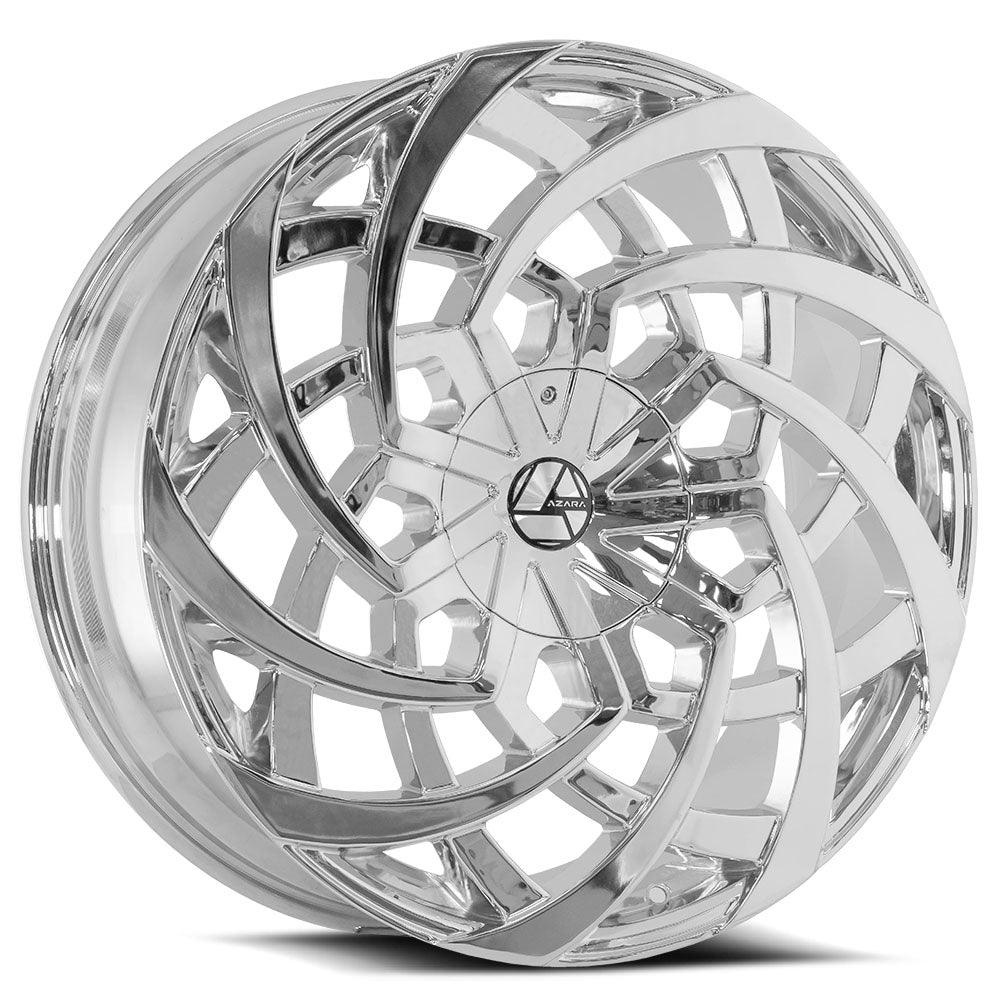 AZARA AZA-521 28X9.5 15 BLANK CHROME