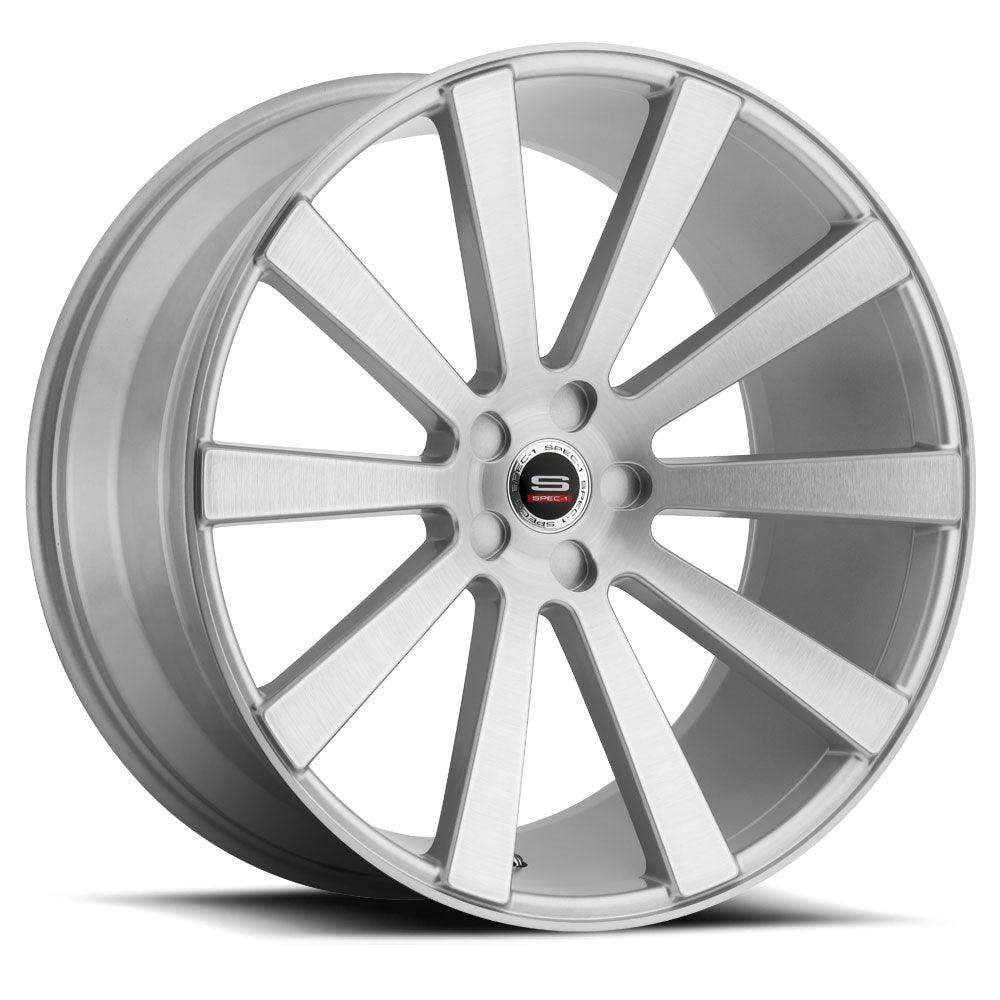 SPEC-1 SPL-002 22X9 15 5X120 SILVER & BRUSHED