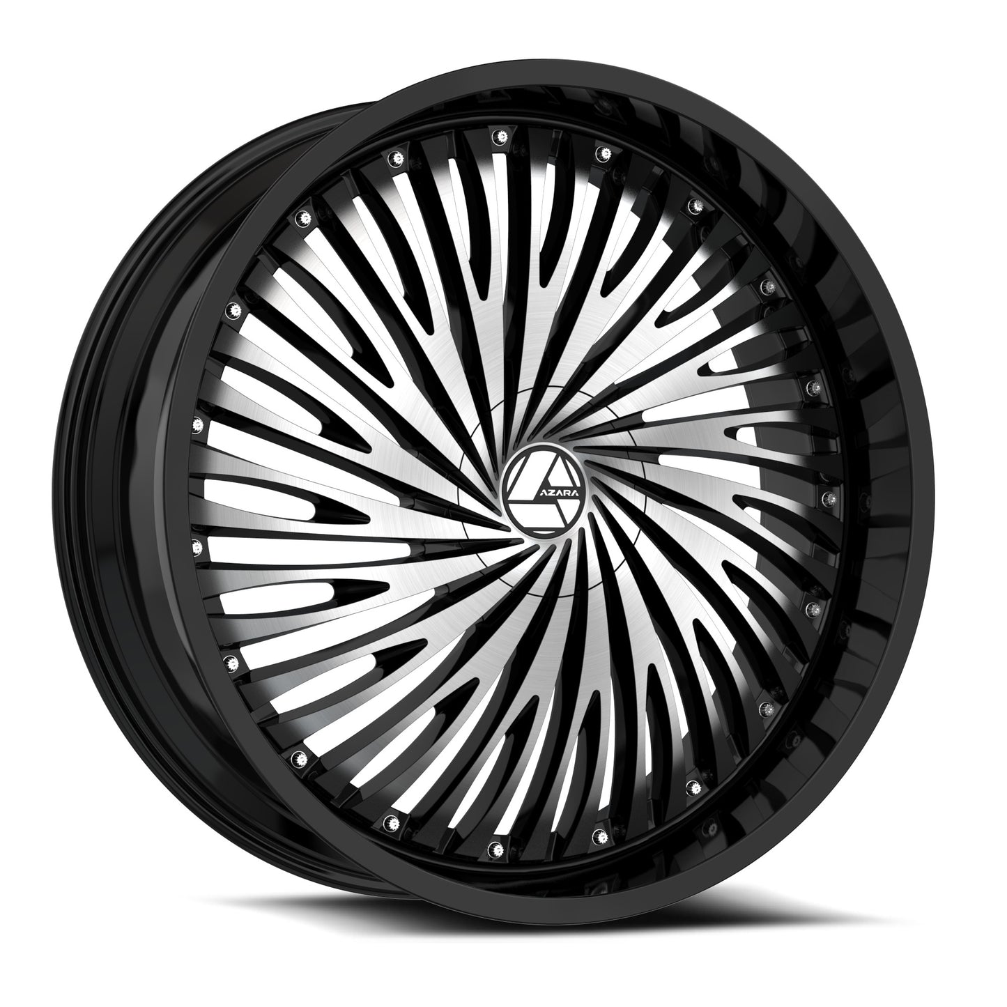Azara AZA-526 22x9.5 +30 Blank 5x/6x Gloss Black & Machined AZA-5262295BL+30BM