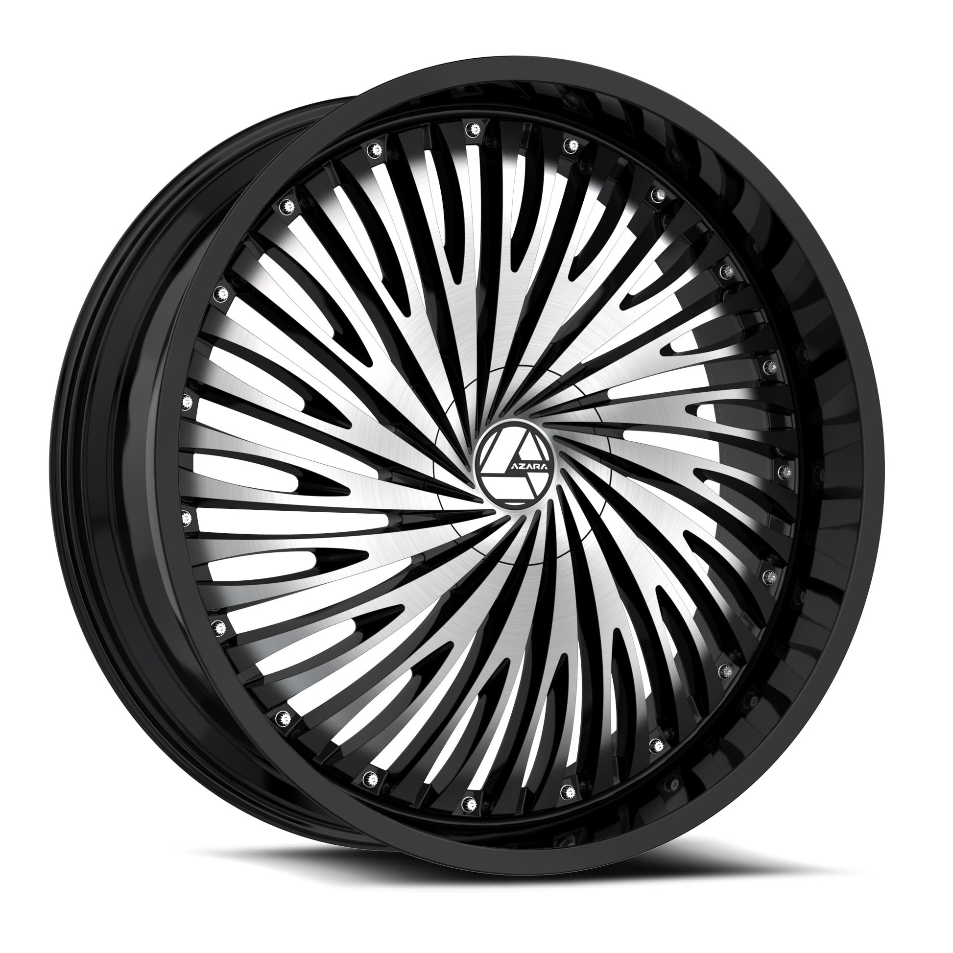 Azara AZA-526 22x9.5 +30 Blank 5x/6x Gloss Black & Machined AZA-5262295BL+30BM