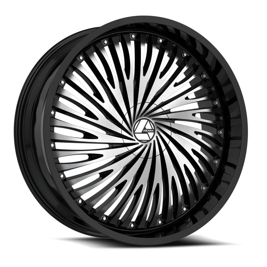 Azara AZA-526 22x9.5 +30 Blank 5x/6x Gloss Black & Machined AZA-5262295BL+30BM
