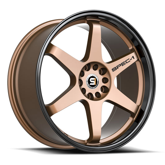 Spec-1 SPT-33 19x10.5 22 Blank 4x/5x Matte Bronze & Black Lip SPT-3319105BL22MZBL