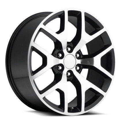 O.E. REVOLUTION G-04 26X10 31 6X139.7 GLOSS BLACK & MACHINED