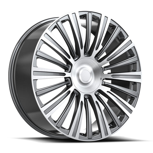 O.E. REVOLUTION CAD-35 22X9 31 6X139.7 GUNMETAL & MACHINED