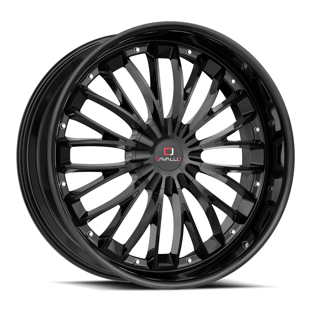 CAVALLO CLV-42 22X9.5 18 BLANK GLOSS BLACK