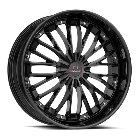 CAVALLO CLV-42 22X9.5 18 BLANK GLOSS BLACK