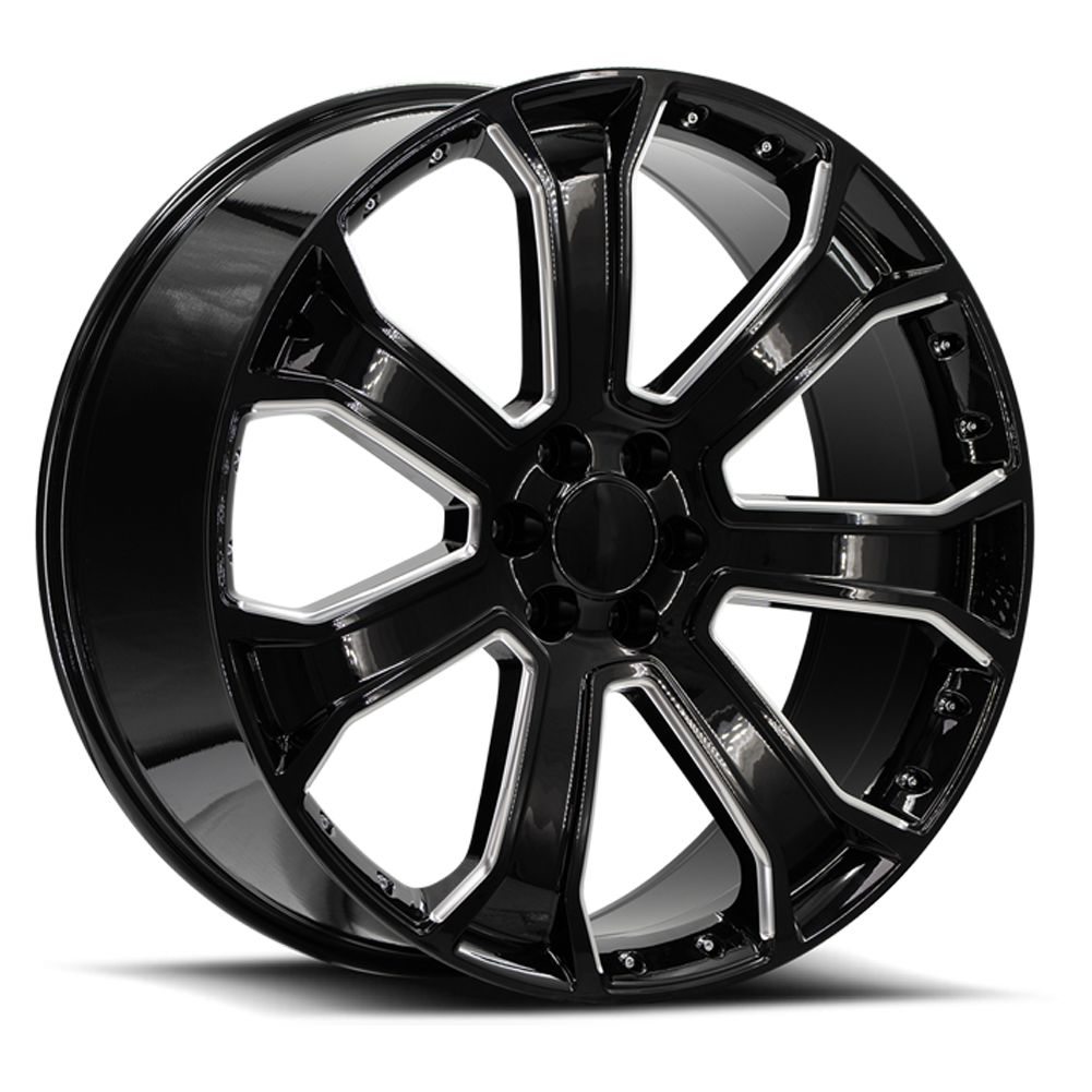O.E. REVOLUTION G-06 26X10 31 6X139.7 GLOSS BLACK & MILLED