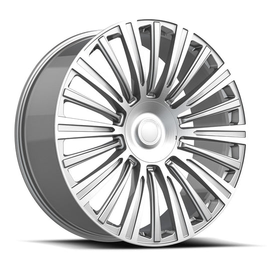 O.E. REVOLUTION CAD-35 24X10 31 6X139.7 SILVER & MACHINED