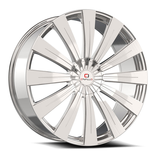Cavallo CLV-49 20x8.5 35 5x108/5x114.3 Nano Chrome CLV-49208551081143+35NC