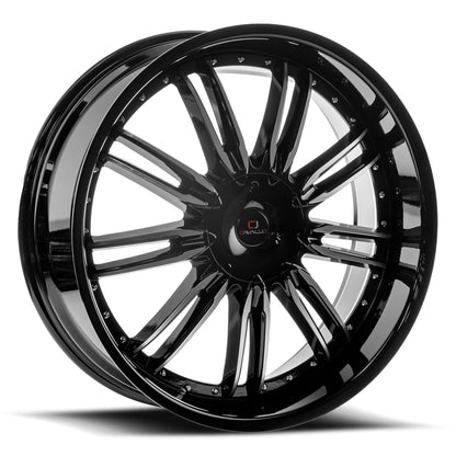 CAVALLO CLV-54 24X9 34 5X115/5X120 GLOSS BLACK & MACHINED