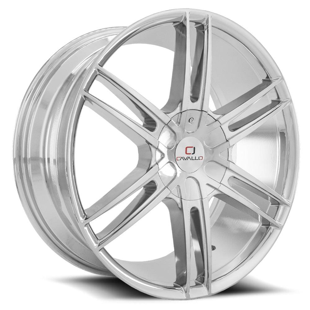 CAVALLO CLV-20 20X8.5 15 5X115/5X120 CHROME