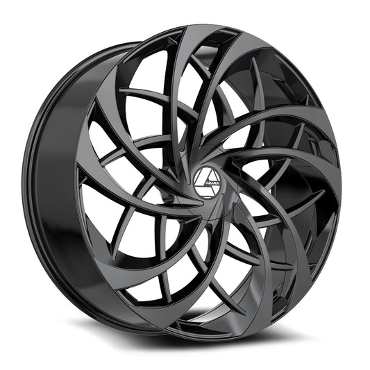 Azara AZA-540 26x9.5 15 Blank Gloss Black AZA-5402695BL15GBDT5x127