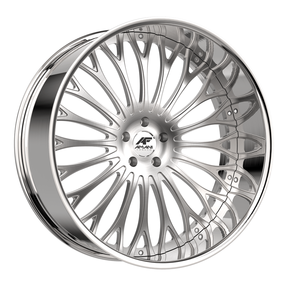 Amani Napoliano 22x9 32 Pocketed Blank 5x Brush Center Chrome Lip NAP22925PB70F32BCR